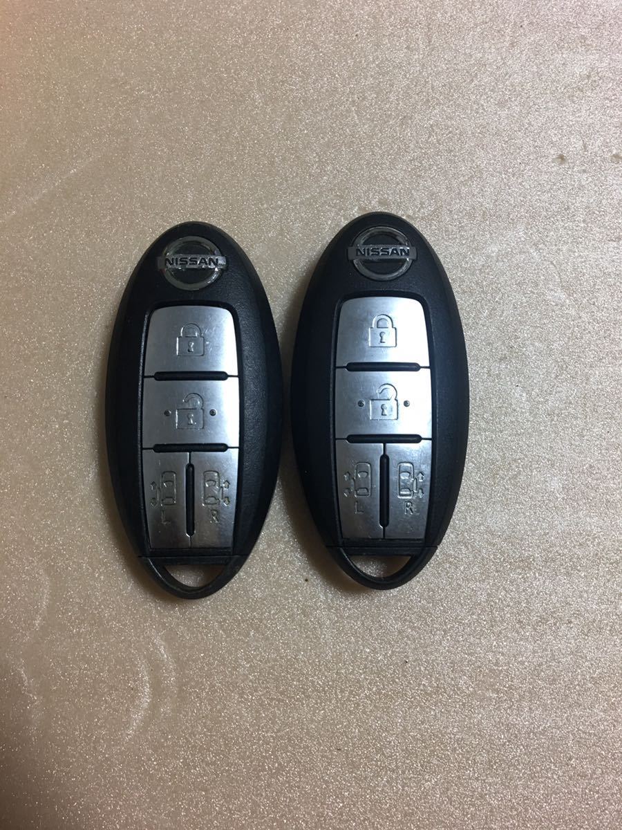 セレナ 4ボタン 日産 スマートキー 純正 C26 C27 E52 C25 両側パワー