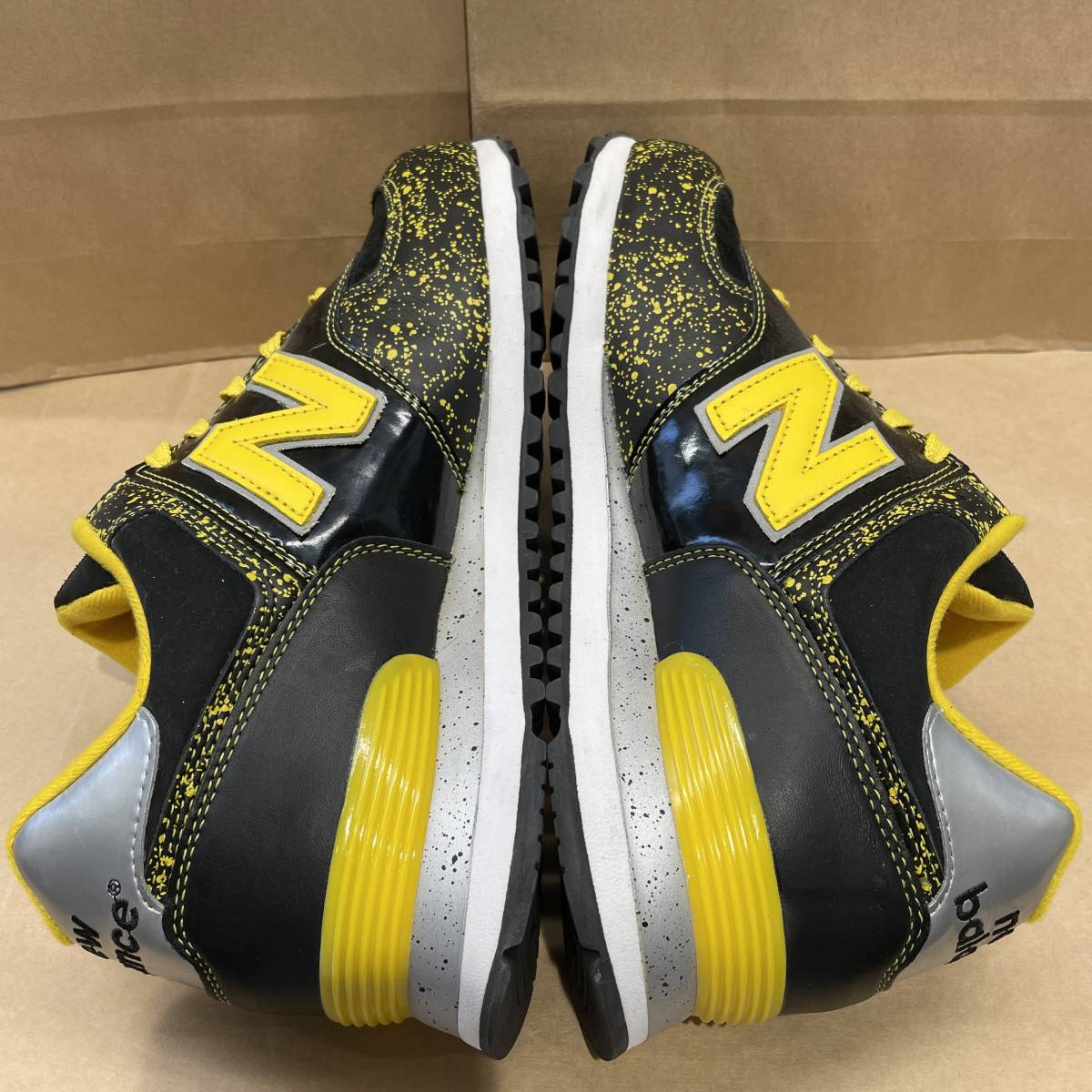 2007年製】 US8.5 26.5cm NEW BALANCE M574JGMD BLACK/YELLOW 