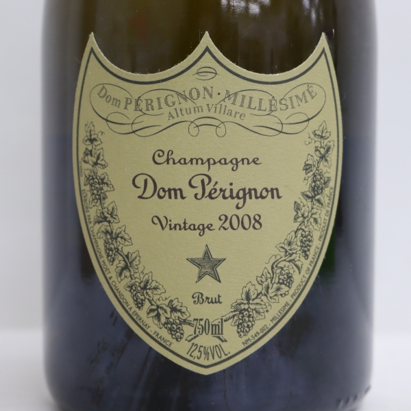 Dom Perignon（ドンペリニヨン）2008 12.5％ 750ml ※コルクフィルム