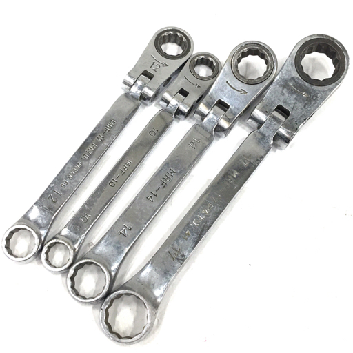 KTC MRF-10 MRF-12 MRF-14 MRF-17 ラチェットレンチ 工具 4点まとめ QS043-50