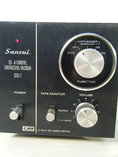 Aタ20◇SANSUI サンスイ QSD-2 4チャンネルシンセサイザー デコーダー