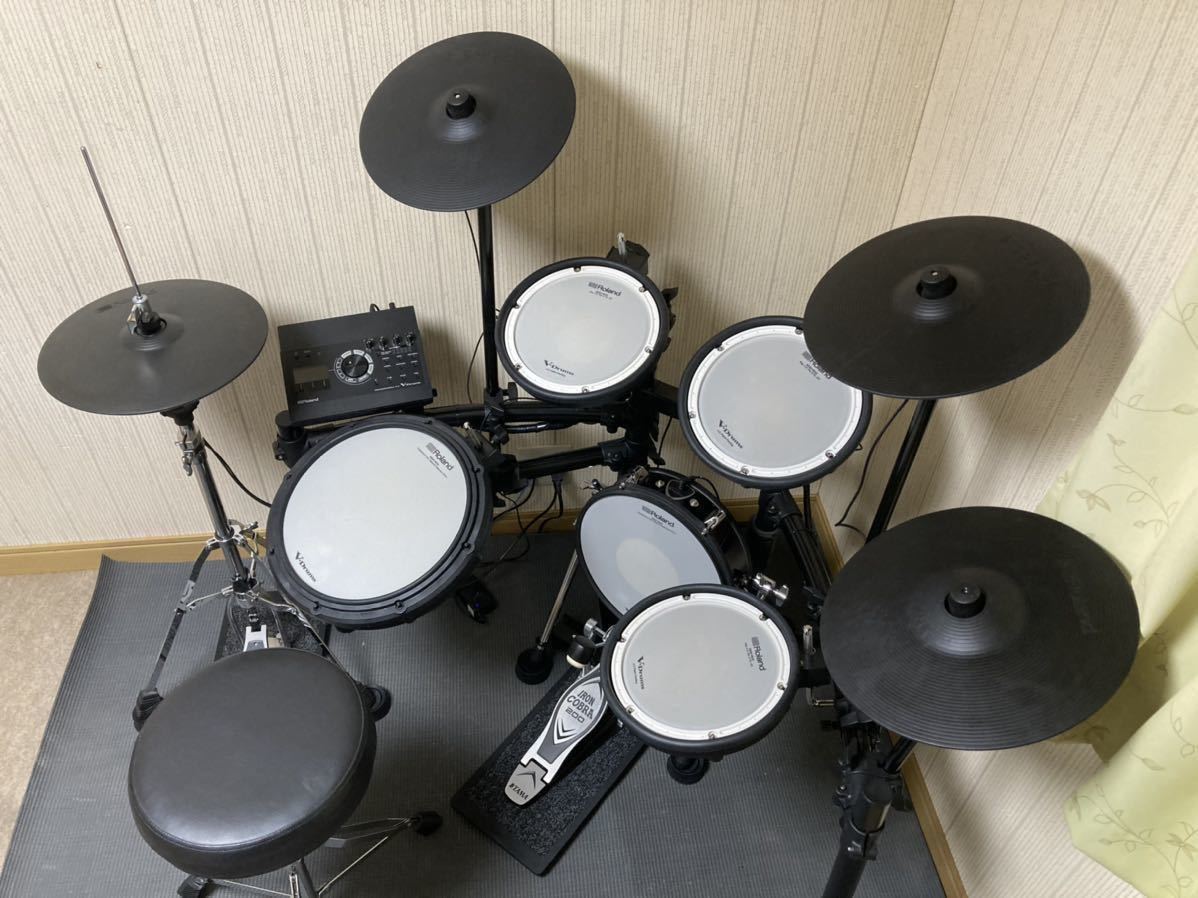 Roland V-Drums TD-17KVX-S 電子ドラムセット KD-120カスタム(電子 