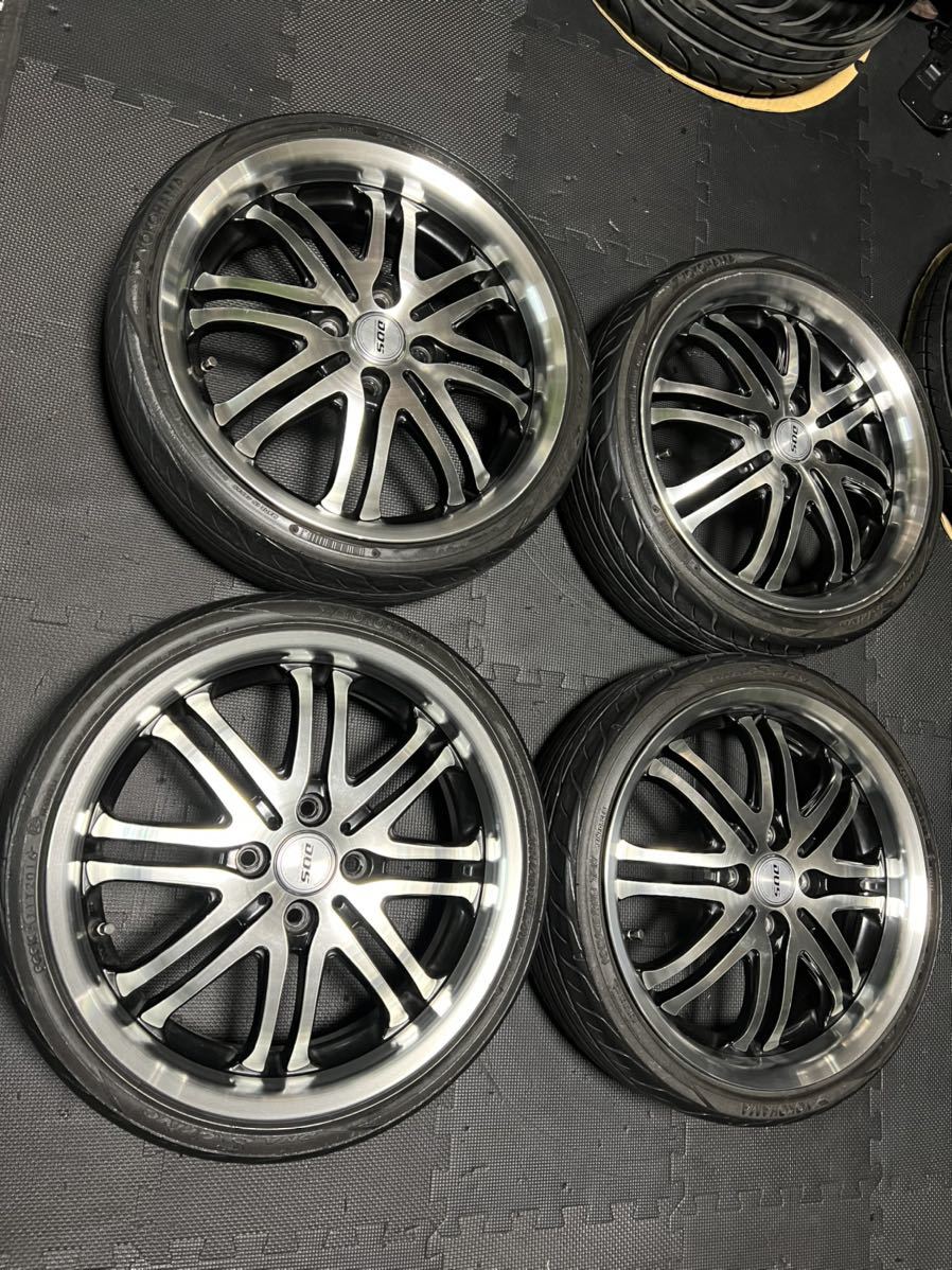 ディープハーデス16インチ 4本セット BADX D.O.S. DEEP HARDES ディープハーデス 深リム16インチ 5.5J＋47