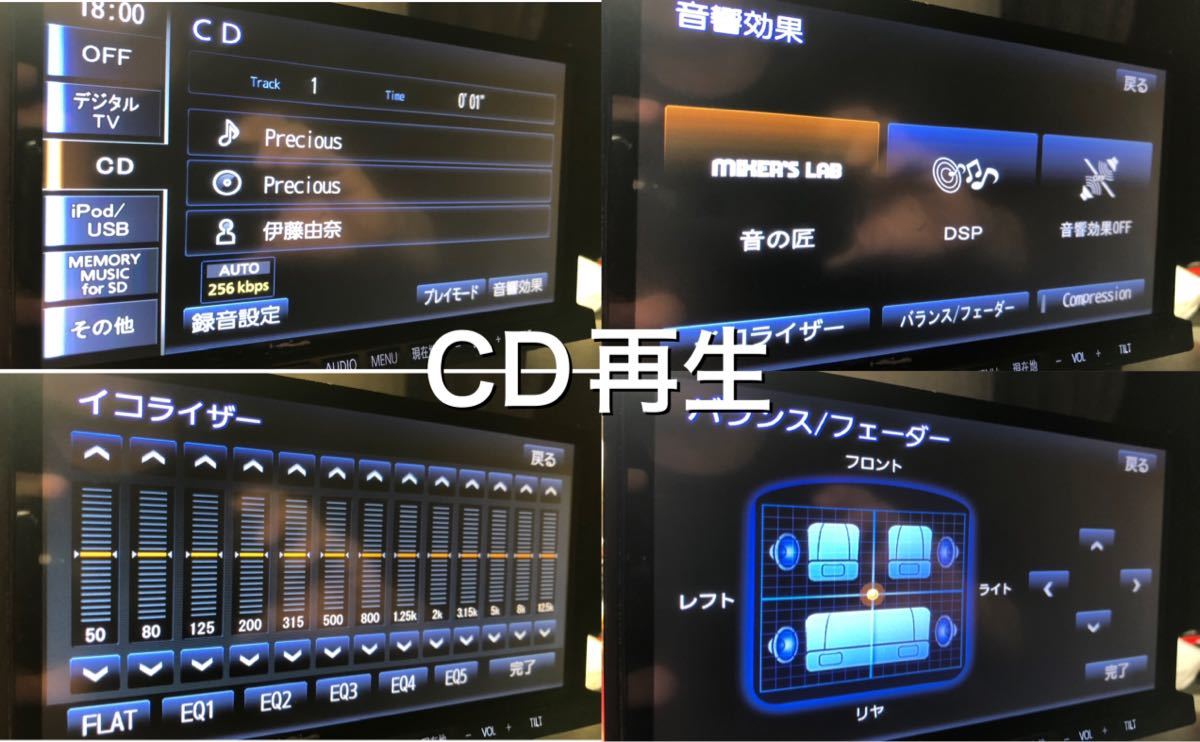 パナソニックストラーダメモリーナビCN-R300D 地デジ フルセグ DVD 