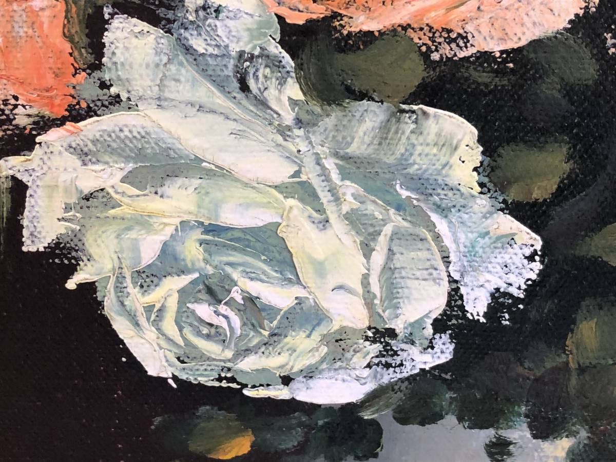大内宿 油絵 pieter 油彩画 F6号 サイン入り 額絵 絵画 美術品