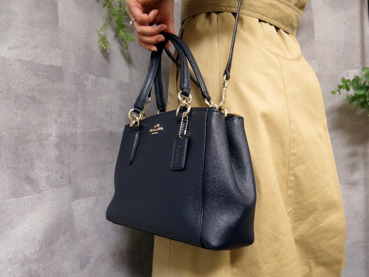 ○未使用○COACH コーチ○F57523○ミニ クリスティ○クロスグレイン 