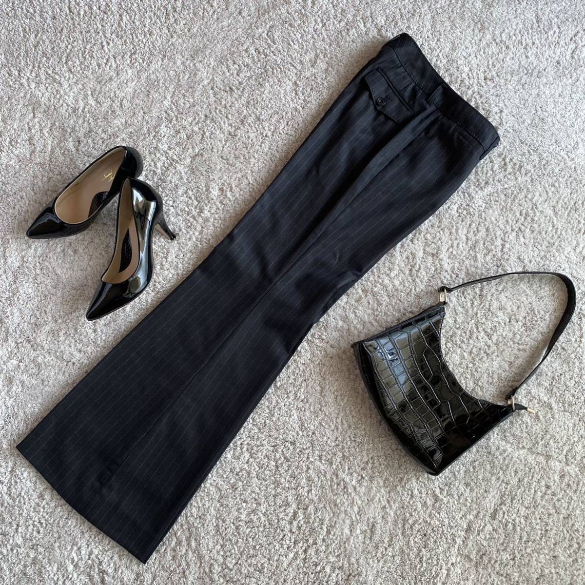 ANNE KLEIN NEW YORK/アンクライン/ウールレーヨンセットアップ