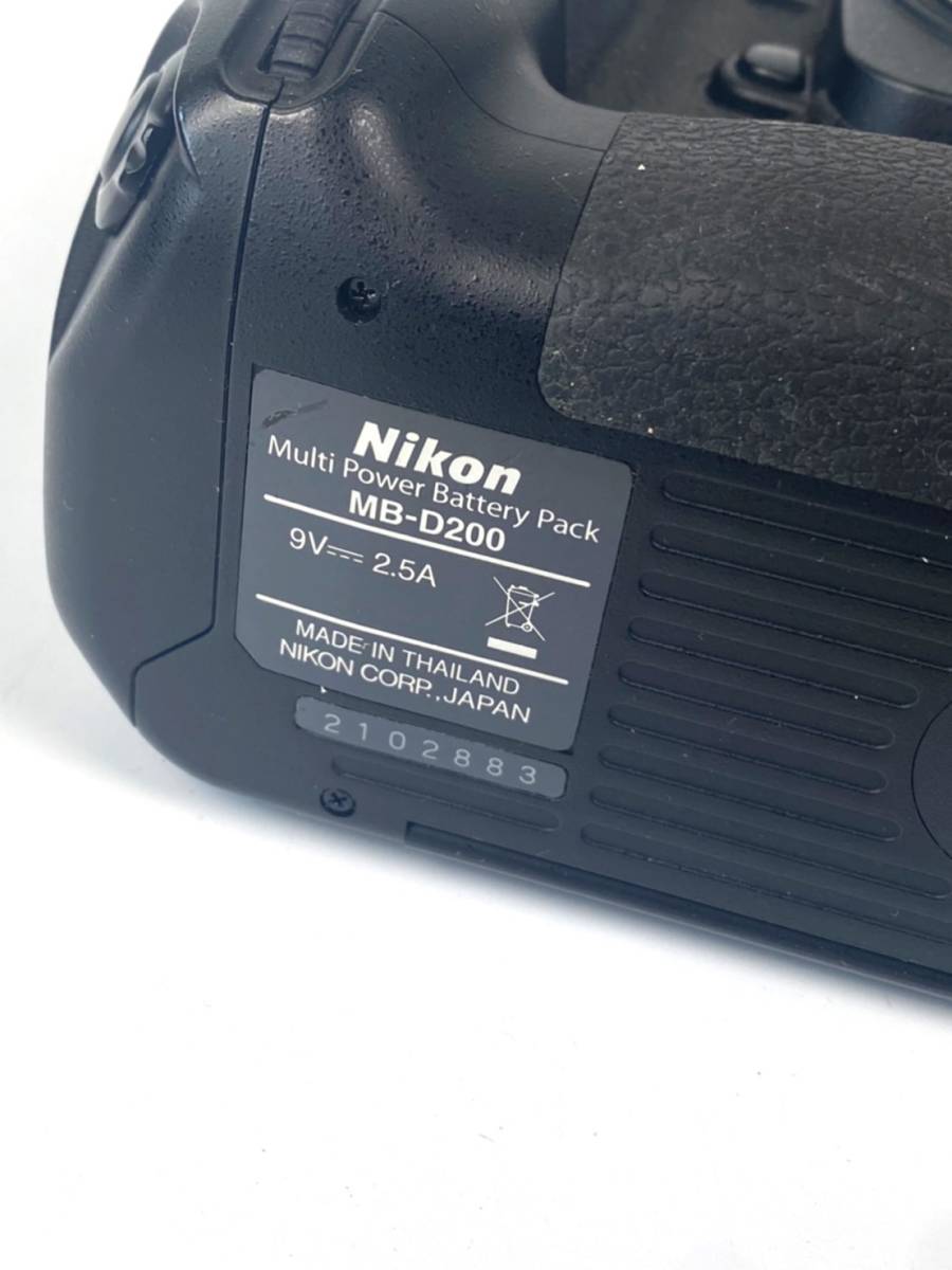 SALE，品質保証 my040609 ニコン Nikon D200 MB-D200 一眼レフカメラ ボディ ブラック 動作未確認
