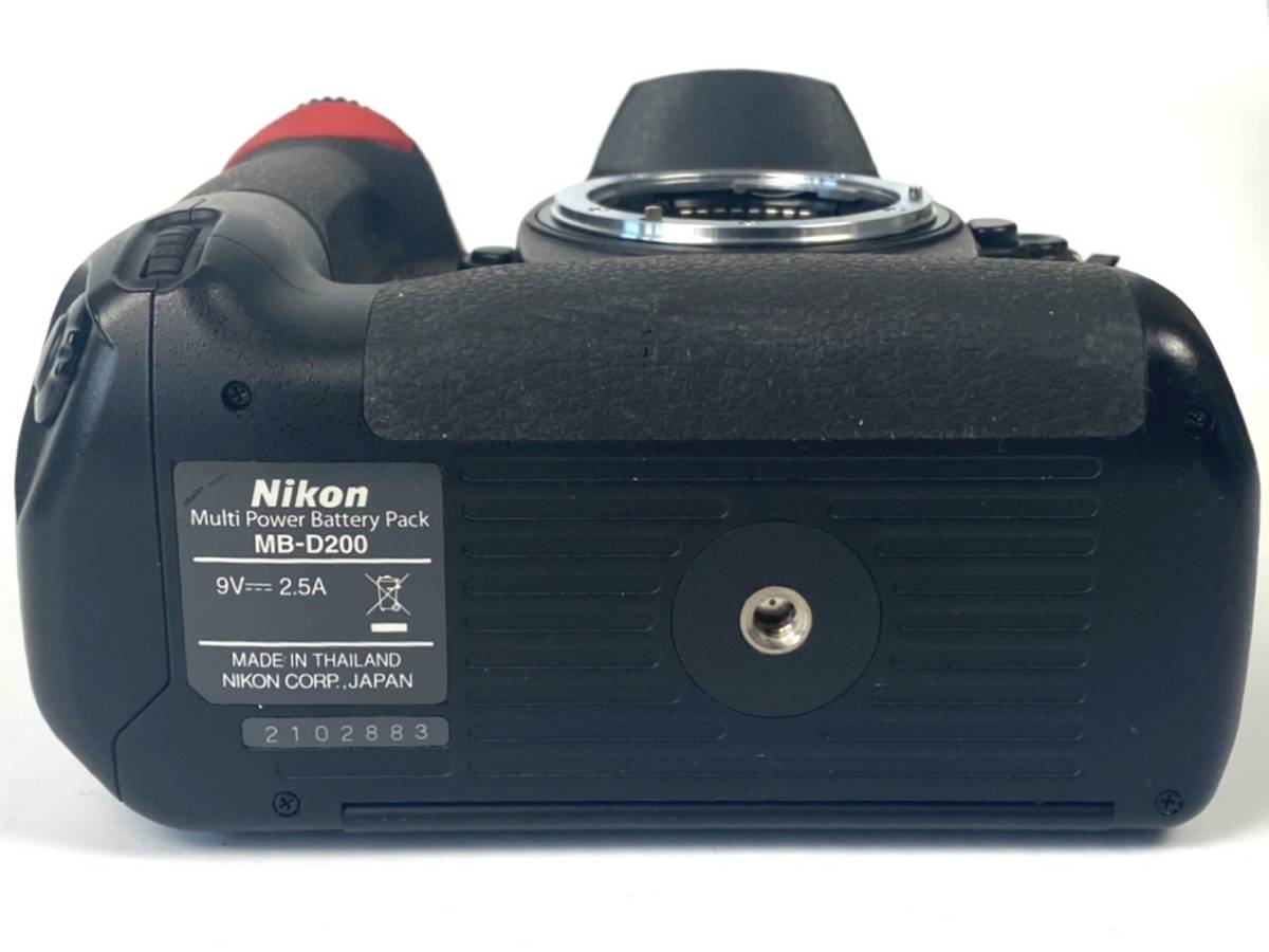 SALE，品質保証 my040609 ニコン Nikon D200 MB-D200 一眼レフカメラ ボディ ブラック 動作未確認