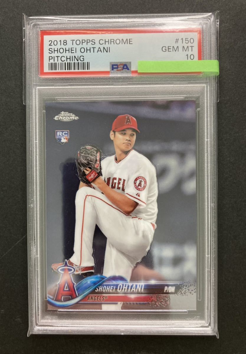 PSA 10 GEM MT 大谷翔平 2018 TOPPS CHROME #150 RC ルーキーカード