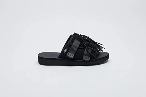 新品　送料無料　[SUICOKE] スイコック　レザースエード　フリンジサンダル　Hoto-Scab　レディース　ブラック　24cm suicoke（スイコック）の「別注＜SUICOKE(スイコック SUICOKE&frasl;スイコックHOTO-Scab フリンジの通販 個人的に気になるサンダル＜suicoke いかがでしょうかVOL.15 二子玉川｜BEAMS