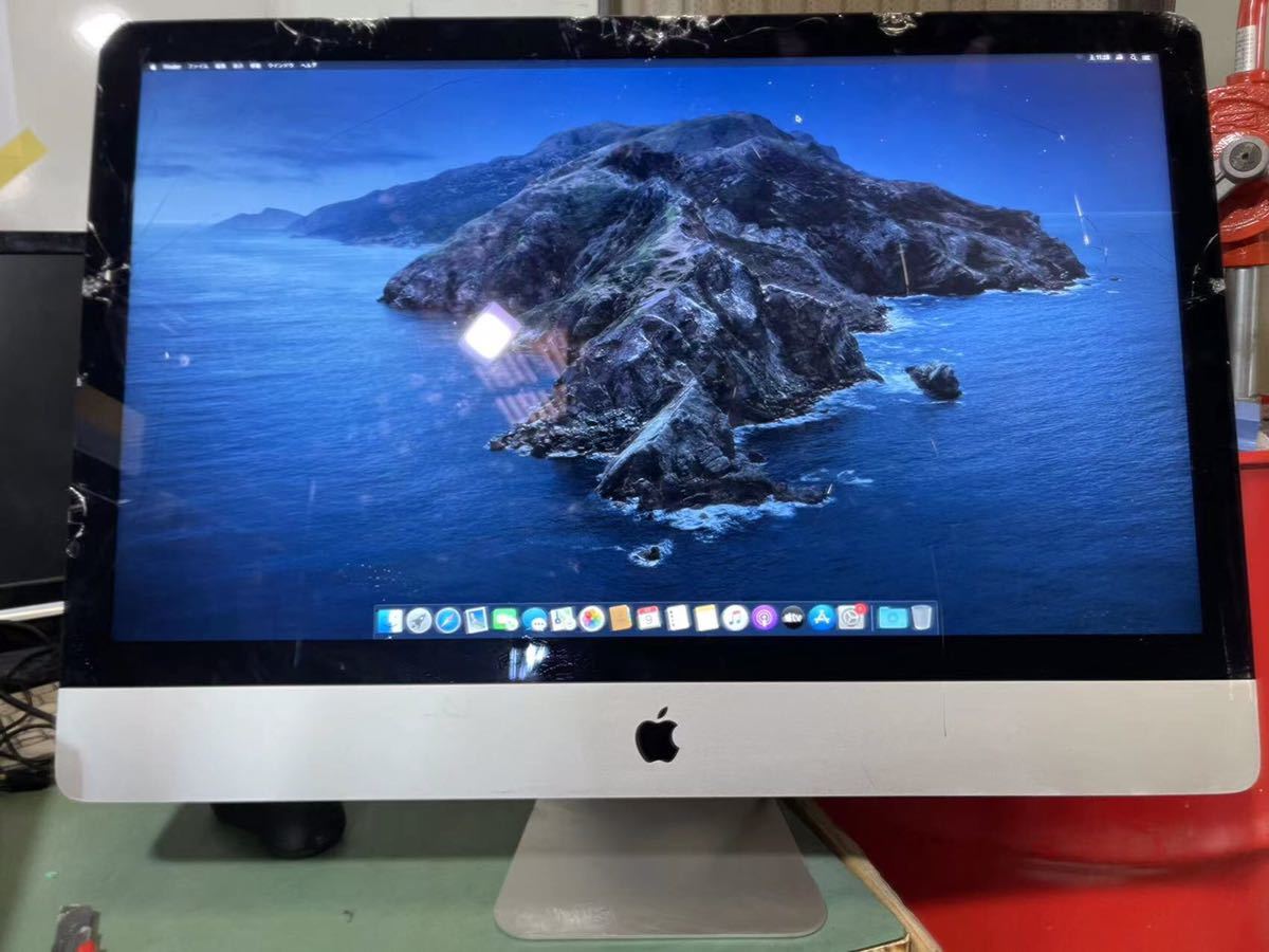 C212 Apple iMac A1419 EMC 2546 27inch，Late 2012 Intel Core i5 3.2GHz メモリ16GB HDD1TB ガラスパネルに一部欠け、割れあります