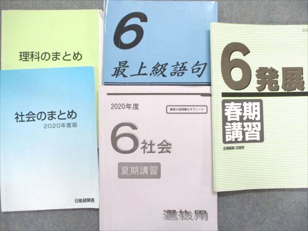 QH82-036 日能研 小6選抜コース 国語/算数/理科/社会 本科教室/栄冠へ