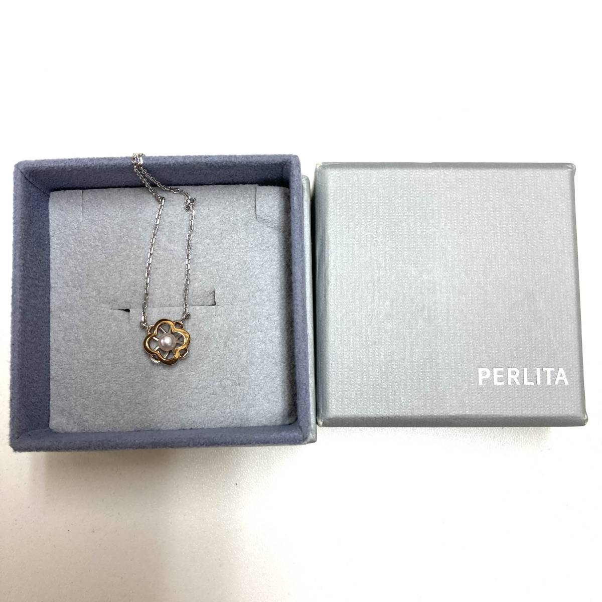 100スタ ミキモト K18wg Pt900 K18 パールネックレス フラワー 普段使いok 約40cm 約4 14g ケース付き ネックレス ペンダント チョーカー 売買されたオークション情報 Yahooの商品情報をアーカイブ公開 オークファン Aucfan Com