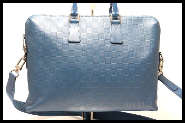 近年モデル希少美中古□LOUIS VUITTON ダミエアンフィニ PDJ レザー