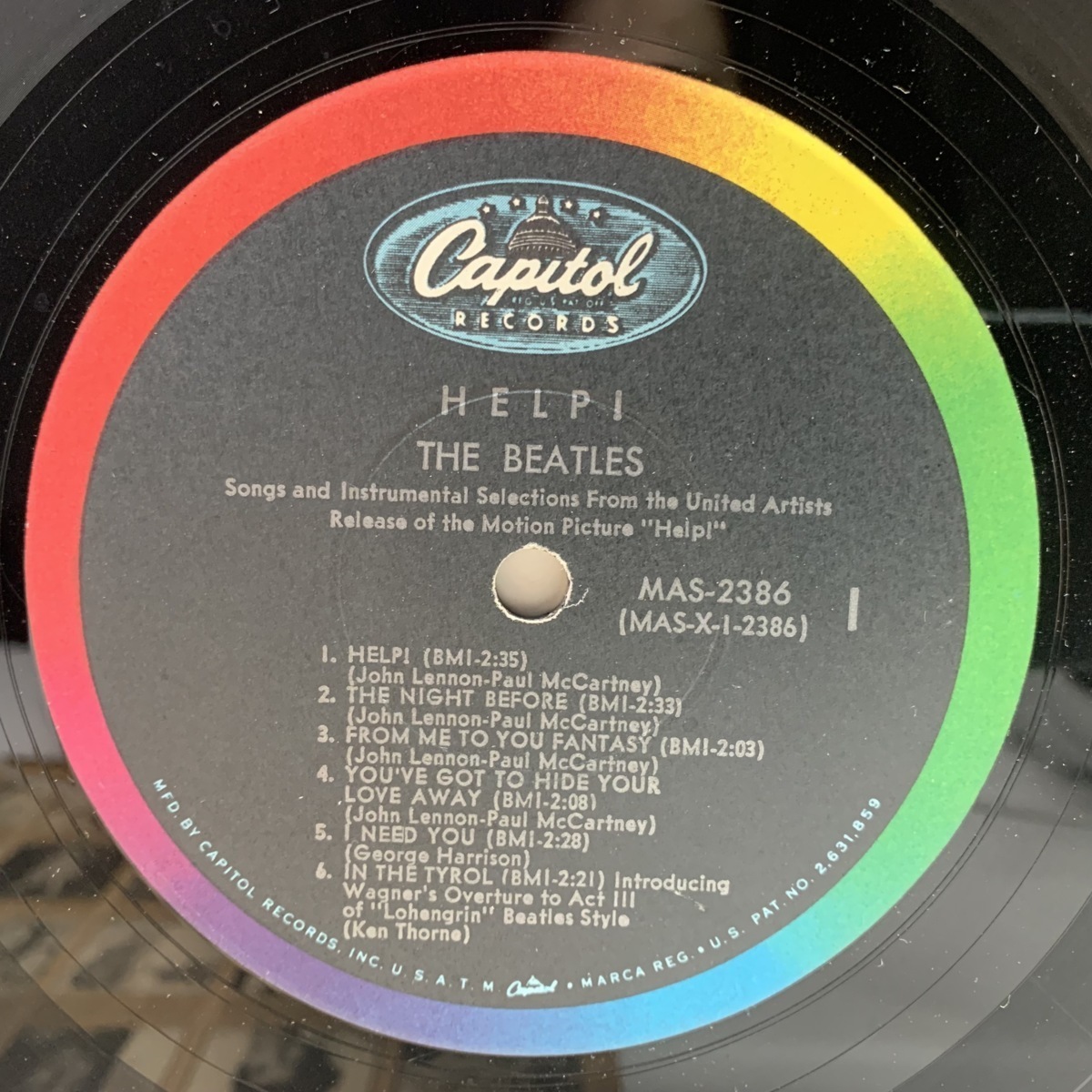 BEATLES ⁄ Beatles US THE MONO | BEACH Yesterday The - 0 虹ラベ