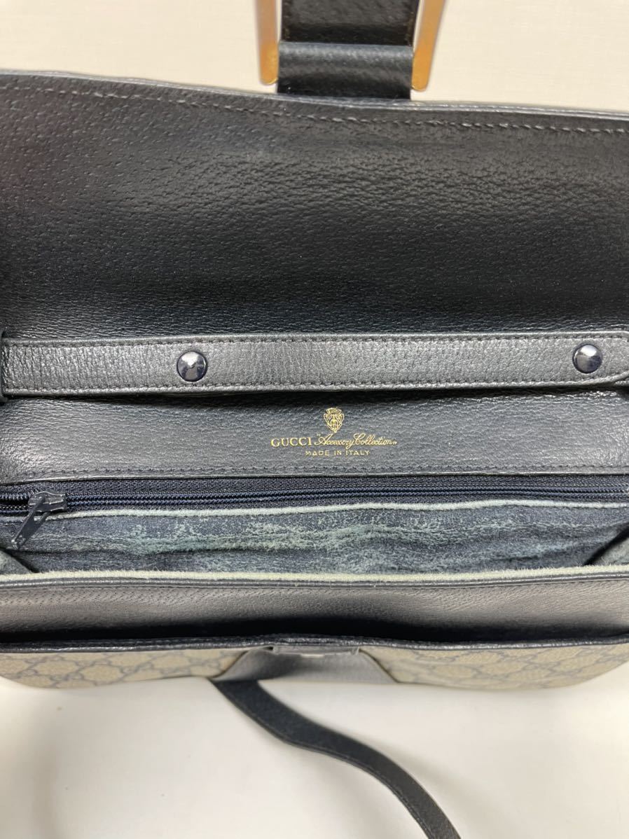 グッチ GUCCI GGスプリーム ショルダーバッグ ネイビー P15149