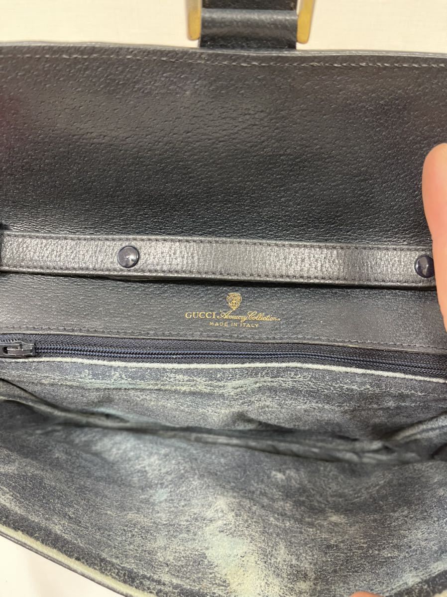 グッチ GUCCI GGスプリーム ショルダーバッグ ネイビー P15149