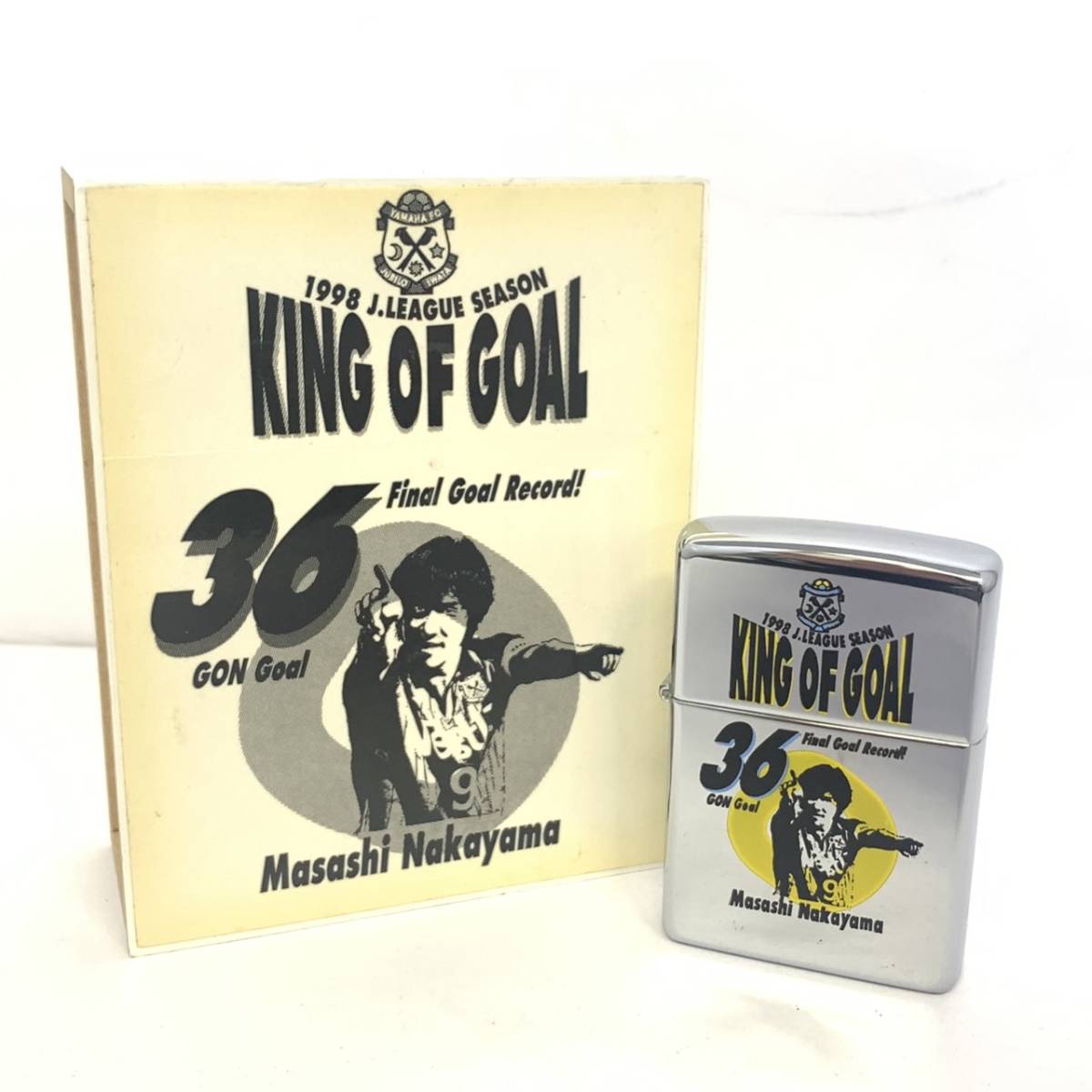 G922-A7-134△【未使用】 Zippo ジッポー 1998 Jリーグ KING OF GOAL