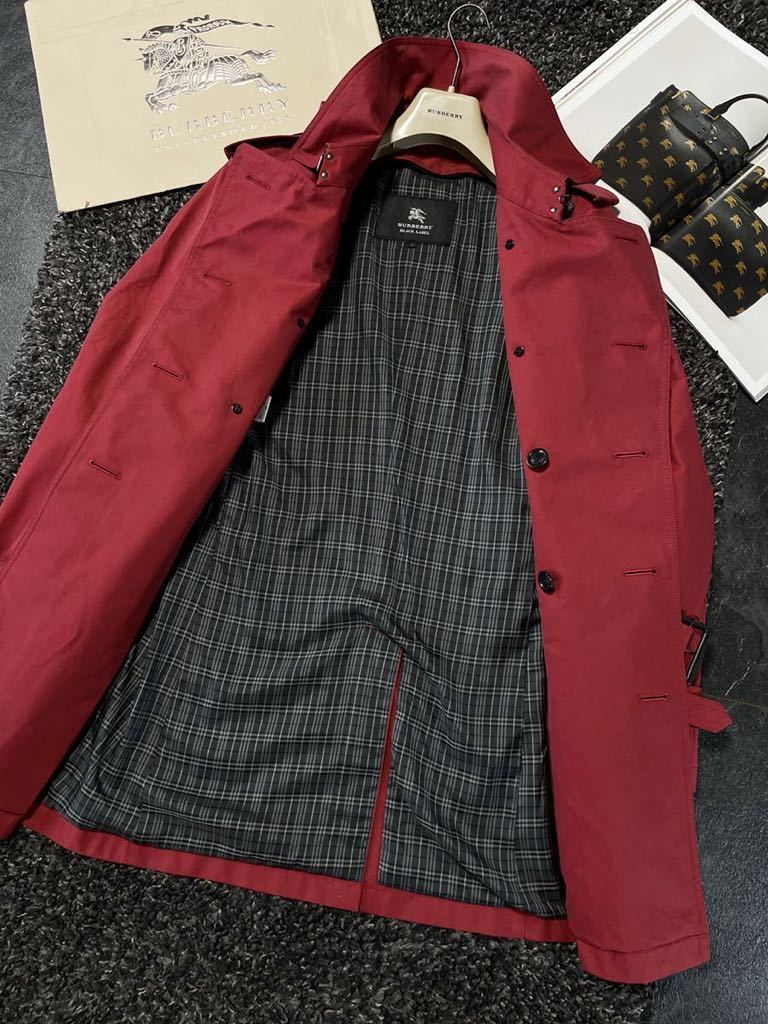 定価12万○美品BURBERRY【BLACK LABEL!! 】大人の洒落男のレッド