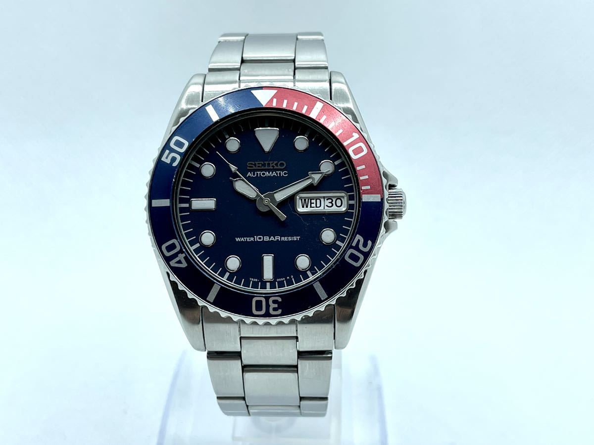 動作品】SEIKO セイコー AUTOMATIC ダイバーWATER 10BAR RESIST 7S26 