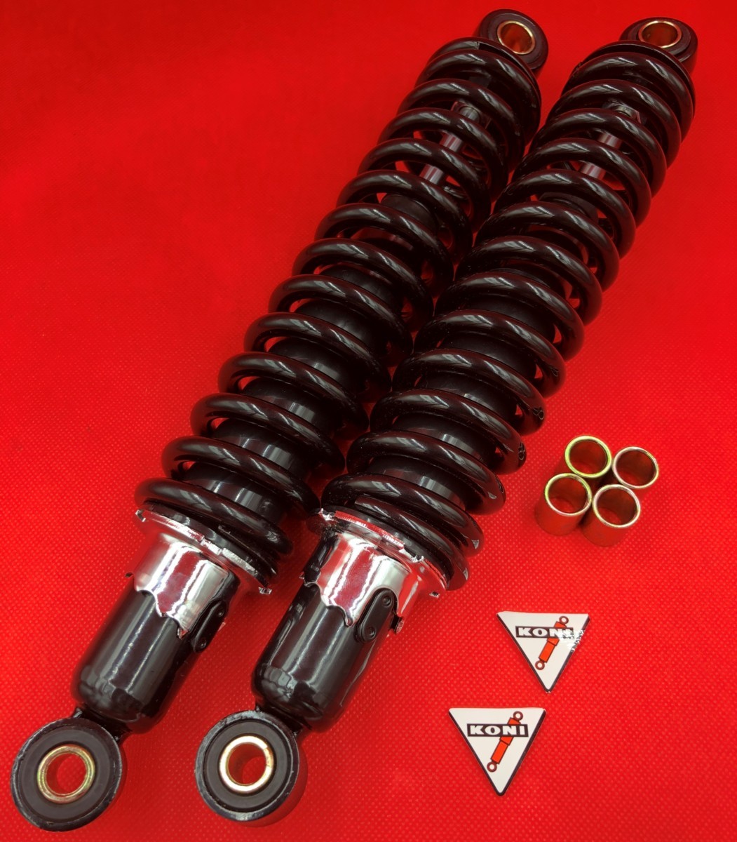 KONI コニー　リアサス　z400fx z750rs 345mm ゼファー400 ゼファー400χ 細巻き KONIスタイル 345mm リアサス 黒