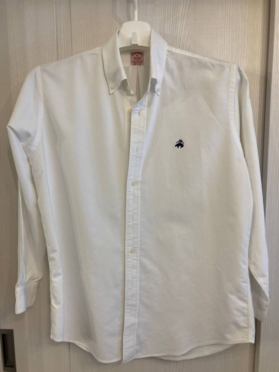 爆買い，新品 Brooks Brothers ブルックスブラザーズ ボタンダウンオックスフォードシャツ 米国製 白 XL(長袖シャツ)｜売買されたオークション情報、yahooの商品情報をアーカイブ公開 - オークファン 男性用