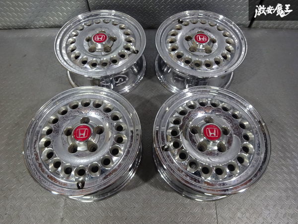 【新品，お得】 ホンダ 純正OP オプション ENKEI製 モデューロ 15インチ 6J +45 PCD114.3 ハブ径約63ｍｍ 5H 5穴 ホイール4本セット メッキ 棚B-3(純正品)｜売買されたオークション情報、yahooの商品情報をアーカイブ公 5穴