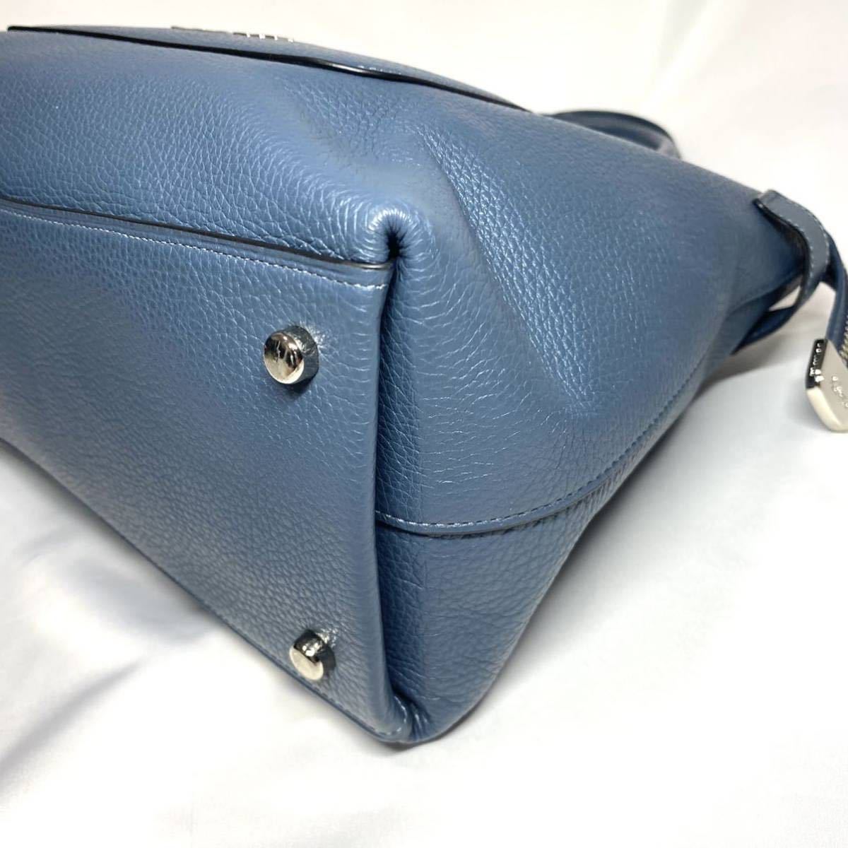 03Y1100993M 超美品 COACH コーチ メンズ バッグ ネイビー ブルー 検