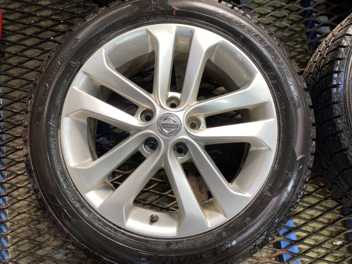 売切1円スタート!日産ジュークNF15,純正ホイール,215/55R17,PCD114.3 