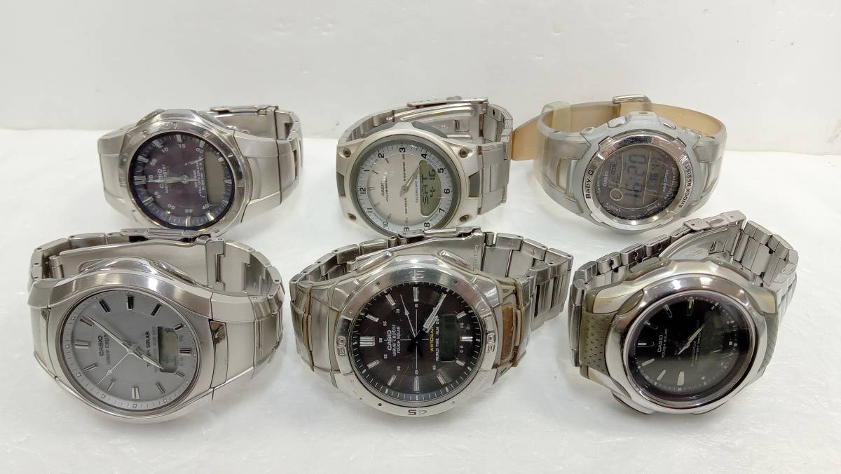 ジャンク 稼働品 CASIO カシオ 6本まとめ売り Baby-G wave cepter