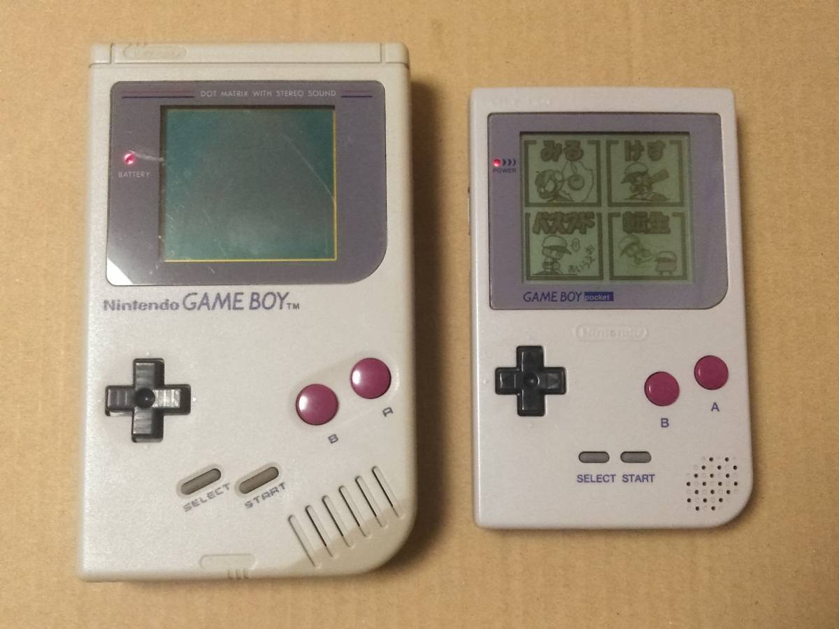 初代ゲームボーイ&ポケット グレー 中古 簡易確認済 売切 送料安！ 同