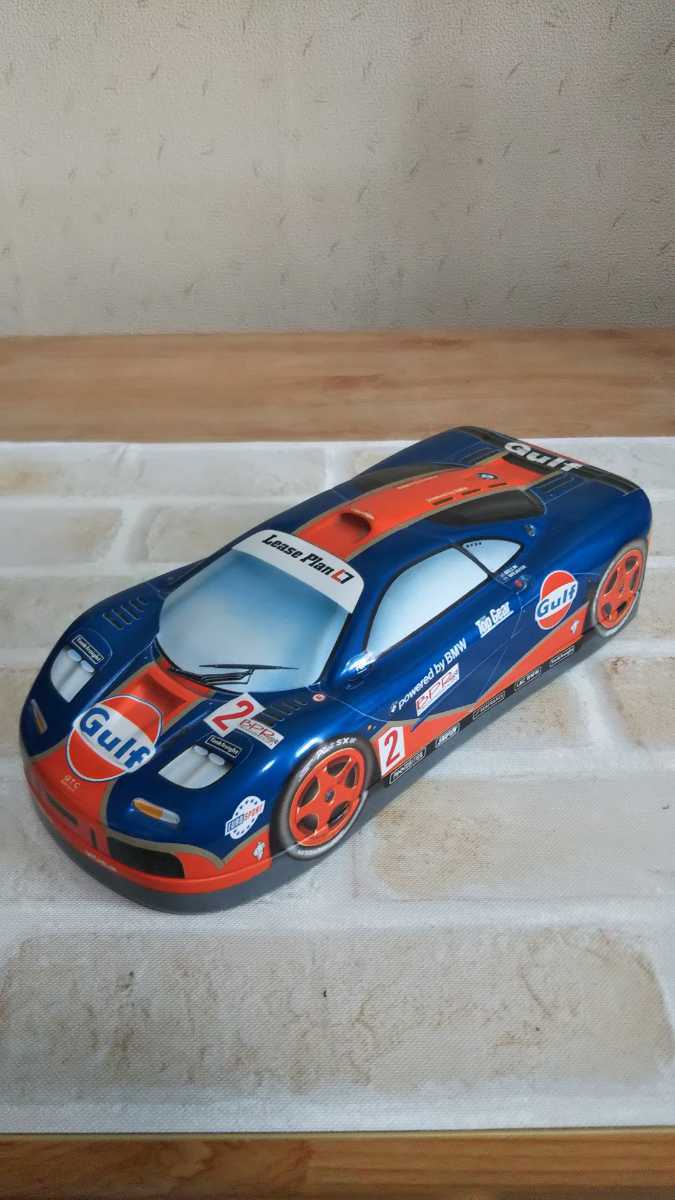 缶ペンケース マクラーレンF1GTR 長さ約18.5cm 幅約8cm.箱無し現物現状 