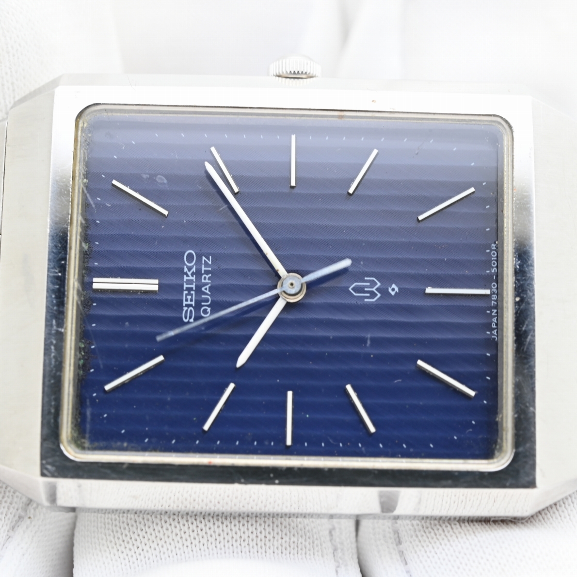 77年製/SEIKO 7832-5010 腕時計 ブルー文字盤 ヴィンテージ #forsale 
