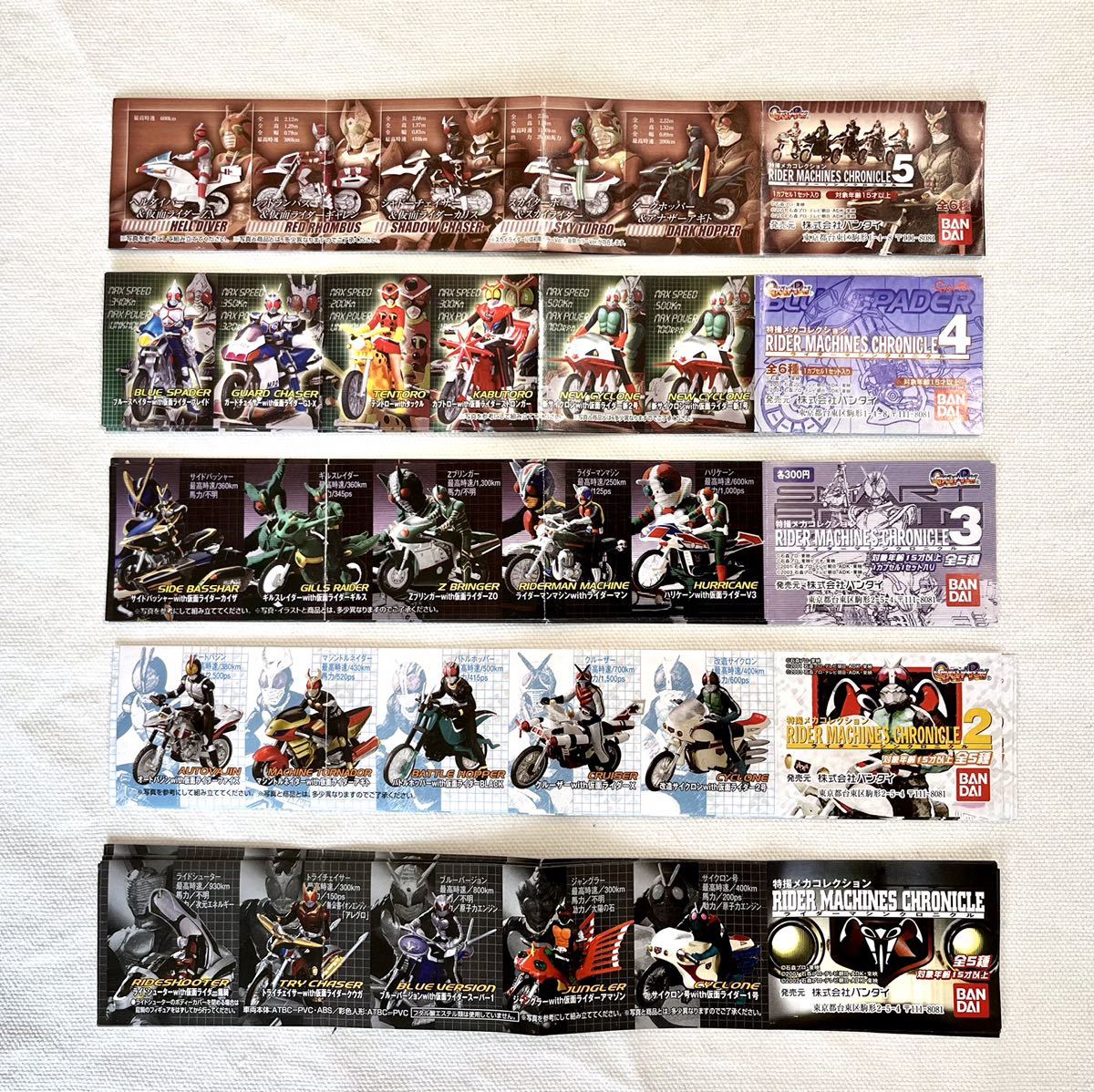 送料無料】ガシャポン 特撮メカコレクション ライダーマシンクロニクル 