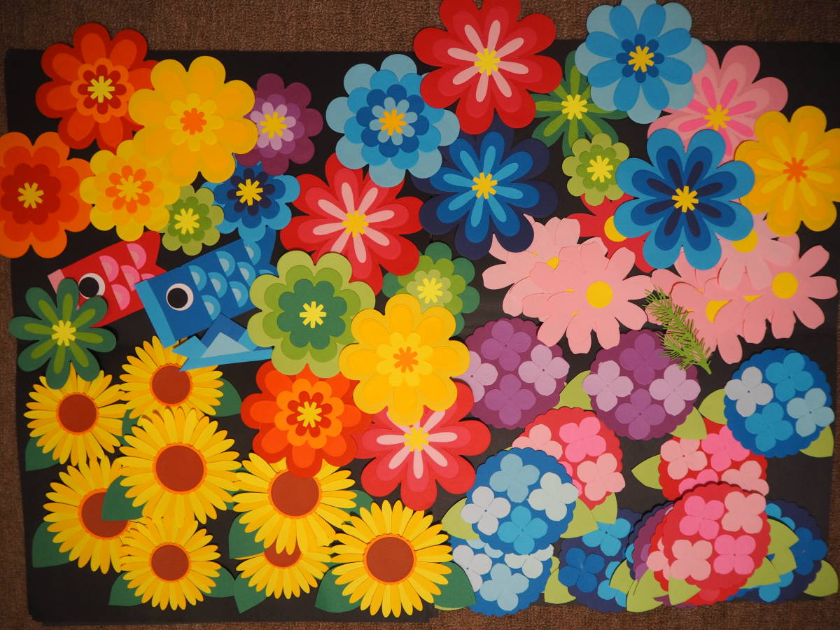 壁面飾り 園 施設等 花など ペーパークラフト 売買されたオークション情報 Yahooの商品情報をアーカイブ公開 オークファン Aucfan Com