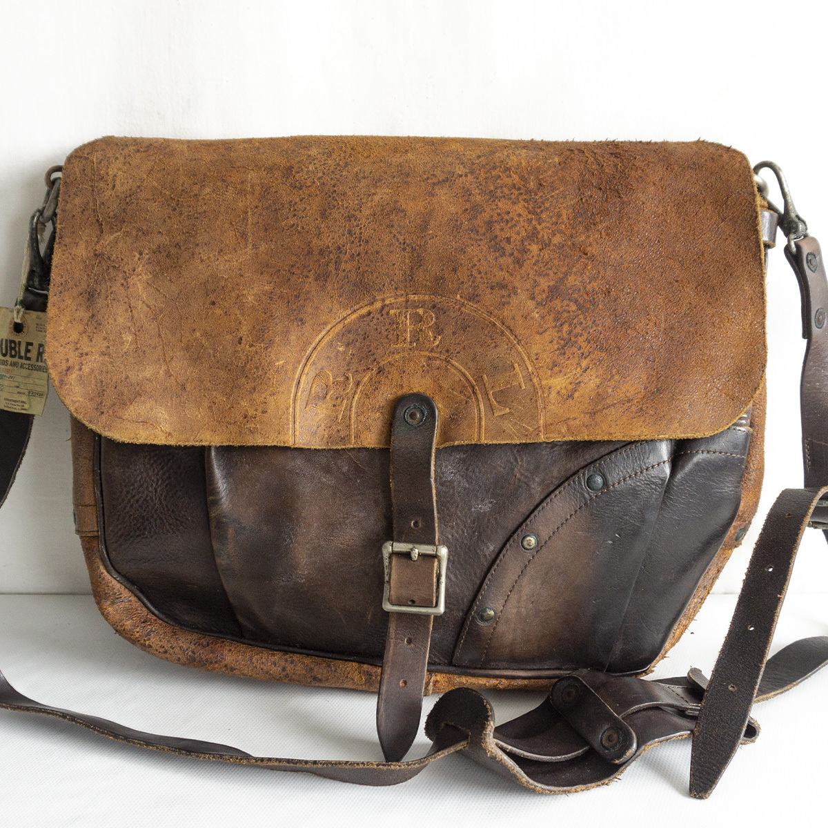 イタリア製】RRL 【LEATHER MAIL BAG】 レザー メール バッグ