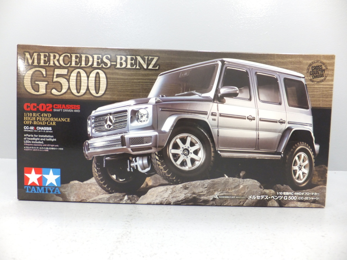 ◇未組立 TAMIYA 1/10 電動RC メルセデスベンツ G500 CC-02シャーシ 同