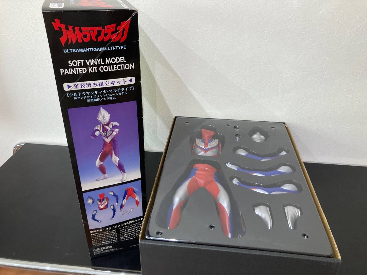 ウルトラマンティガ MULTI-TYPE ソフトビニールモデル塗装済み組立キット