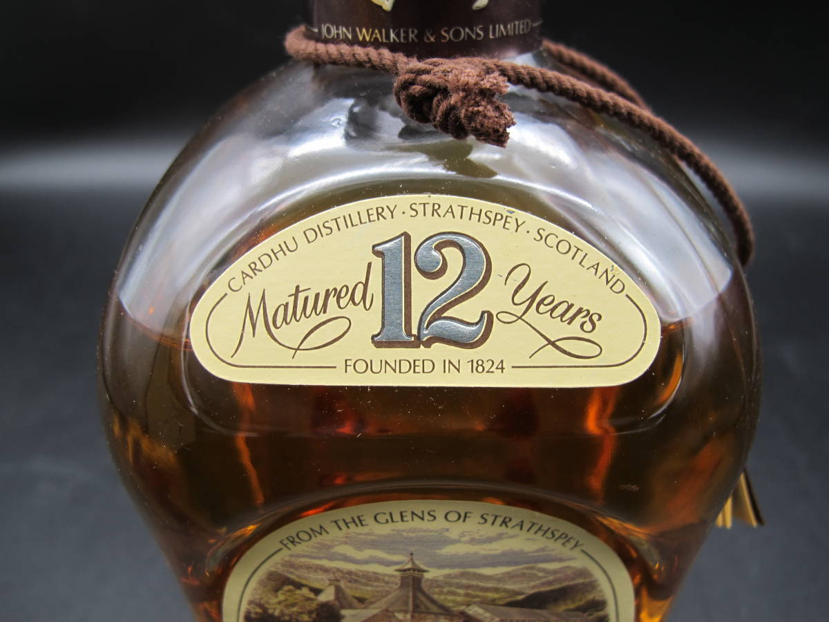 未開栓Cardhu 12 Years Old Pure Malt Scotch Whisky カーデュ 12年