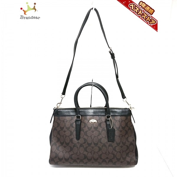 コーチ COACH ハンドバッグ F34617 シグネチャー柄 PVC(塩化ビニール 