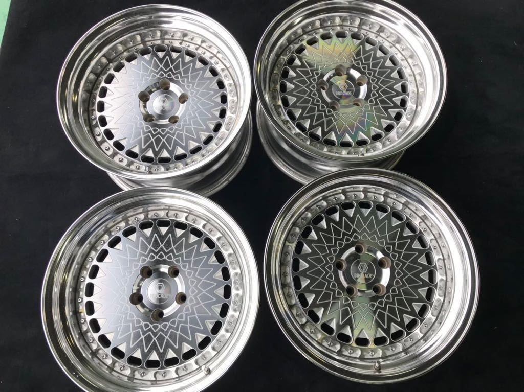 と*し様 BROCADE ブロケイド　BL17 希少！国産鍛造 BROCADE BL17 18×9J＋8 9.5J＋2 5/114.3 1本リム傷有