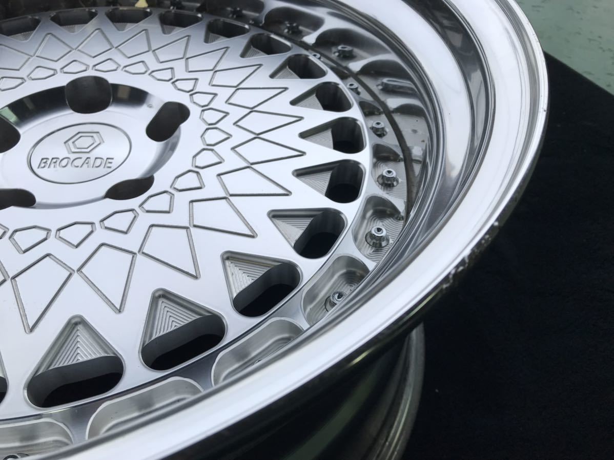 希少！国産鍛造 BROCADE BL17 18×9J＋8 9.5J＋2 5/114.3 1本リム傷有