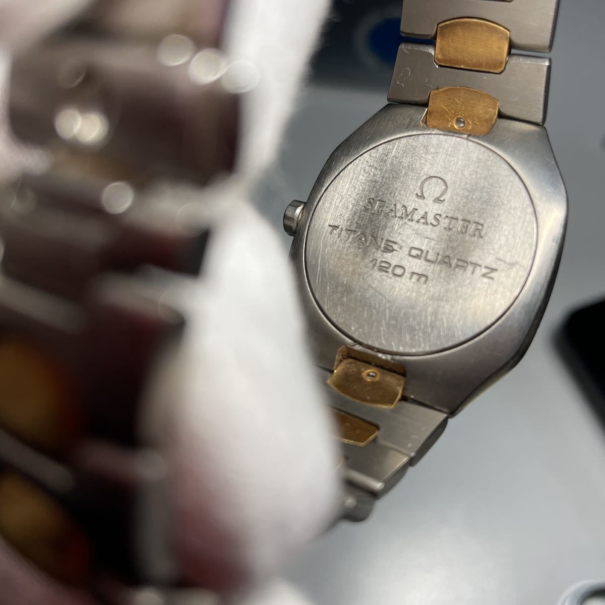 ☆稼働☆OMEGA オメガ シーマスター ポラリス チタンケース グレー 