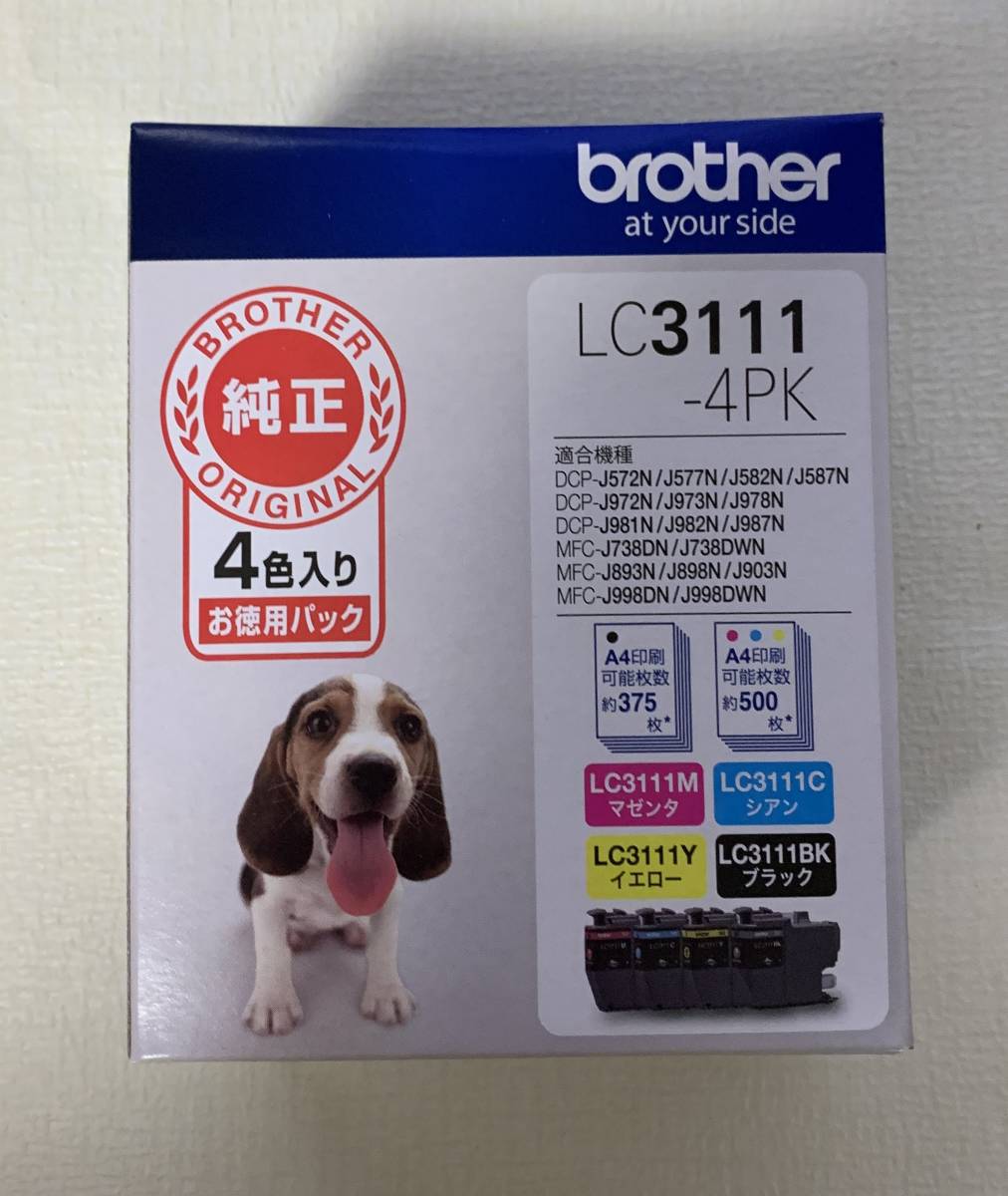 超激得，お買い得 インクカートリッジ4色パック LC3111-4PK ②(ブラザー)｜売買されたオークション情報、yahooの商品情報をアーカイブ公開 - オークファン ブラザー
