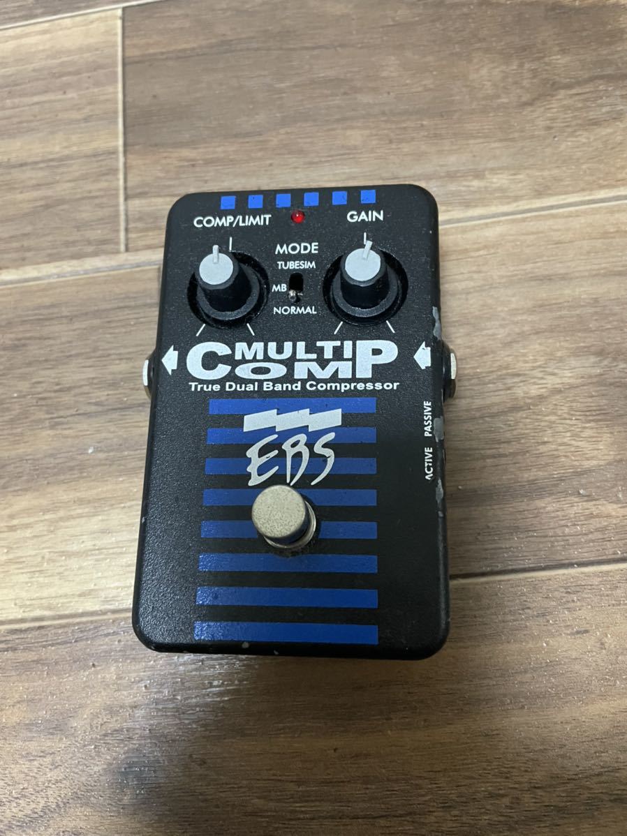 EBS MultiComp デュアルバンドコンプレッサー　ベースエフェクター EBS MultiComp - Label Compressor Blue MULTI Band Dual COMP Bass