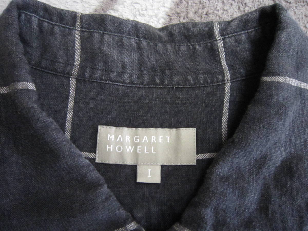 マーガレットハウエル MARGARET HOWELL リネン ウィンドウペンチェック 