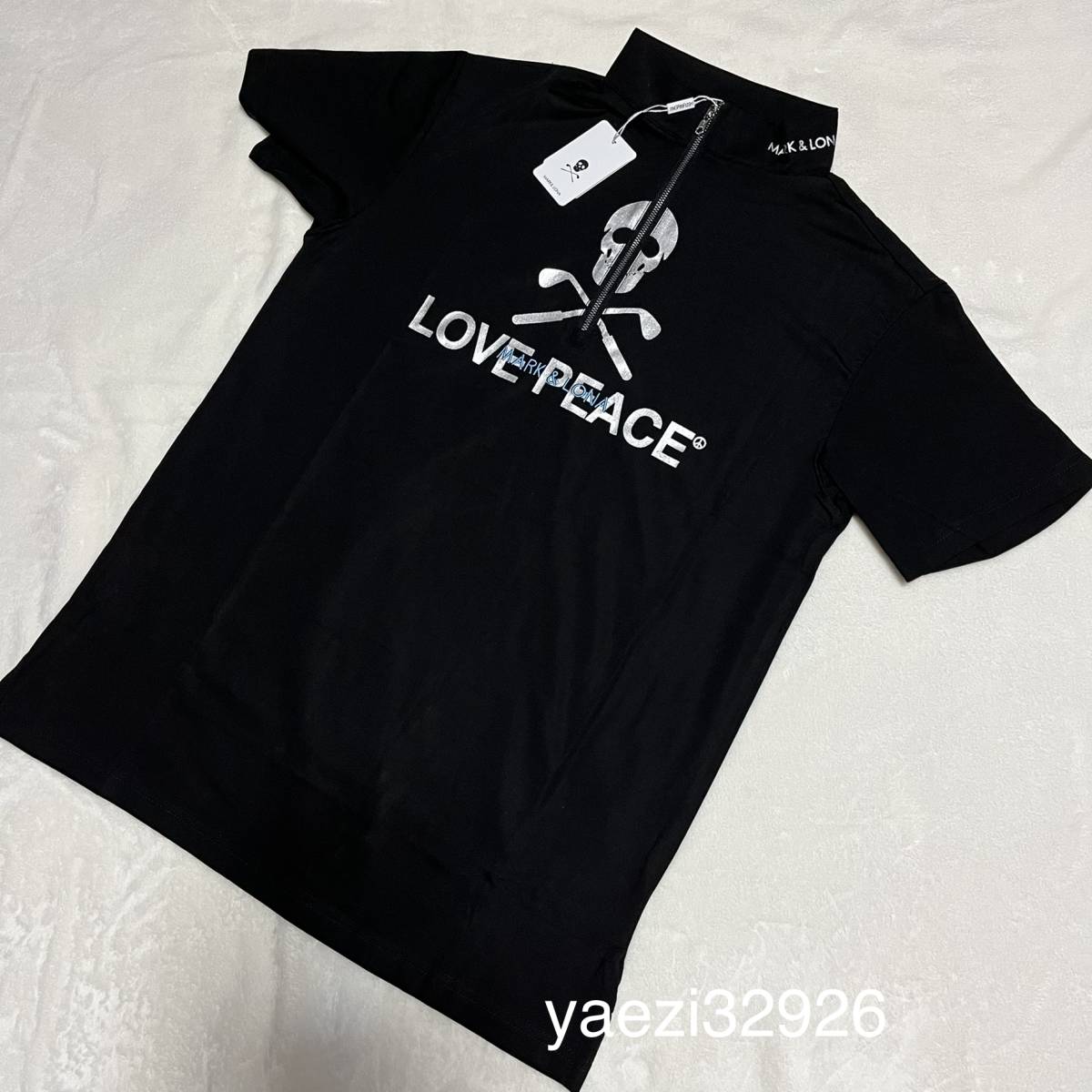 MARK&LONA※マークアンドロナ※ゴルフストレッチハーフジップ半袖シャツ