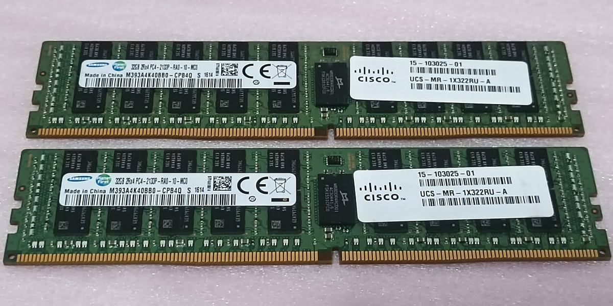 32GB Samsung M393A4K40BB0-CPB4Q Memory DDR4 PC4-17000 DDR4-2133MT 