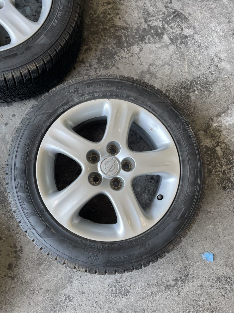 1円スタート日産シルビア S15 純正ホイール KUMUHO I'ZEN KW31 205